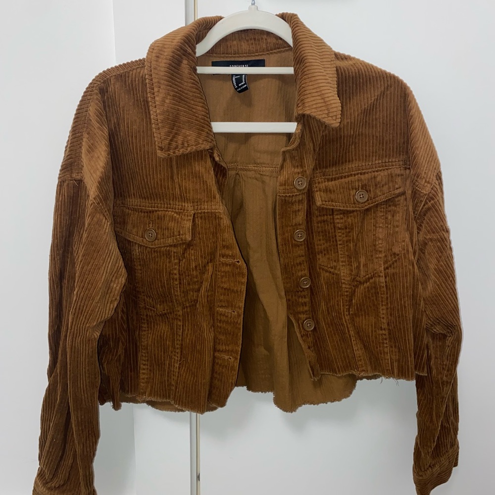 Corduroy Cropped Jacket